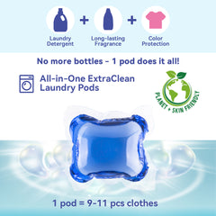 【60 PACs】LooveeWiise All-in-one Laundry Capsules 【Free Shipping】