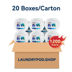 【20 Boxes 1200 PACs】4 in 1 Ultimate Deep Clean Laundry Detergent Pods