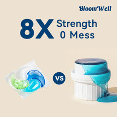 【40 Bags 1200 PACs】4-in-1 Ultimate Deep Clean Laundry Pods