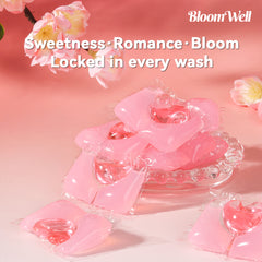 【48 Bags 1440 PACs】3-in-1 Long-Lasting White Peach Fragrance Laundry Pods