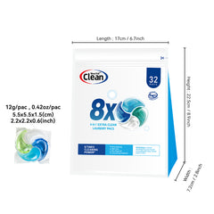 【90 PACs】4-in-1 Ultimate Deep Clean Laundry 【Free Shipping】