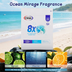 【40 Bags 1200 PACs】4-in-1 Ultimate Deep Clean Laundry Pods