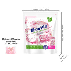 【120 PACs】3-in-1 Long-Lasting White Peach Fragrance Laundry Pods 【Free Shipping】