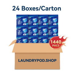 【24 Bags/1440 PACs】LooveeWiise All-in-one Laundry Capsules