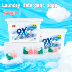 【36 Boxes 1080 PACs】Hanka 3-in-1 Laundry Detergent Pods