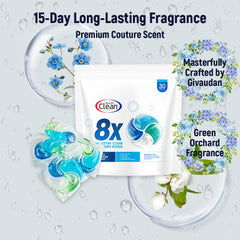 【90 PACs】4-in-1 Ultimate Deep Clean Laundry 【Free Shipping】