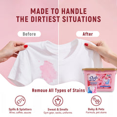 【24 Boxes 1008 PACs】3-in-1 Dokfu Heart-Shaped Laundry Capsules