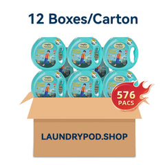 【12 Boxes 576PACs】-in-1 LangQin Deep Clean Laundry Capsules