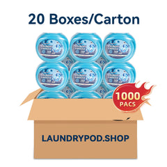 【20 Boxes 1000PACs】5-in-1 BloomWell Deep Clean Laundry Capsules