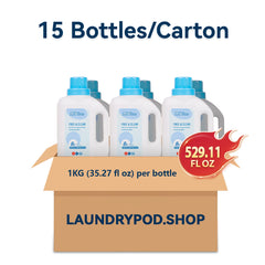 【15bottles/Carton】1KG (35.274 fl oz) Yoto, Hypoallergenic & Fragrance- Free Laundry Detergent