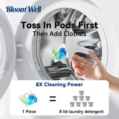 【20 Boxes 1200 PACs】4 in 1 Ultimate Deep Clean Laundry Detergent Pods