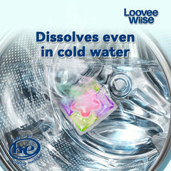 【24 Boxes 720 PACs】5-in-1 LooveeWiise flower-Shaped Laundry Capsules