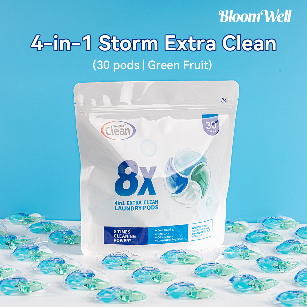 【30 PACs】4-in-1 Ultimate Deep Clean Laundry Pods 【Free Shipping】