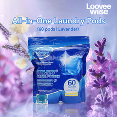 【180 PACs】LooveeWiise All-in-one Laundry Capsules 【Free Shipping】