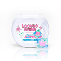 【20 Boxes 1120PACs】5-in-1 LooveeWiise Deep Clean Laundry Capsules