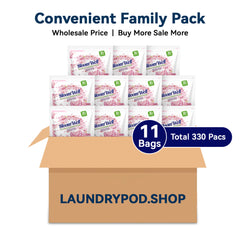 3-in-1 Long-Lasting White Peach Fragrance Laundry Pods from 330 PACS