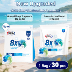 【40 Bags 1200 PACs】4-in-1 Ultimate Deep Clean Laundry Pods