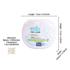 【40 PACs】All-in-One Free & Clear Laundry Pods 【Free Shipping】