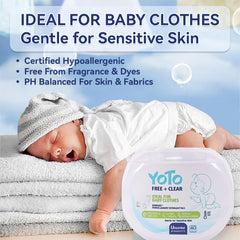 【40 PACs】All-in-One Free & Clear Laundry Pods 【Free Shipping】