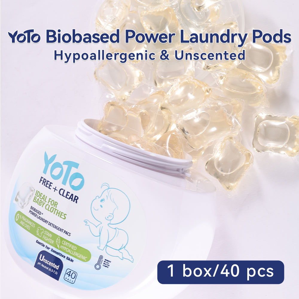 【40 PACs】All-in-One Free & Clear Laundry Pods 【Free Shipping】
