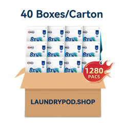 【40 Bags 1280 PACs】4-in-1 Ultimate Deep Clean Laundry Pods