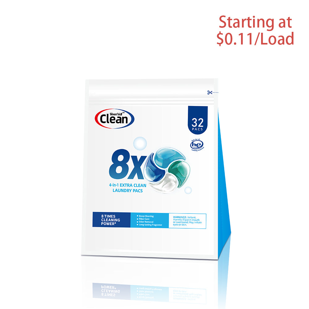 【40 Bags 1280 PACs】4-in-1 Ultimate Deep Clean Laundry Pods