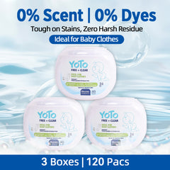 【120 PACs】All-in-One Free & Clear Laundry Pods 【Free Shipping】