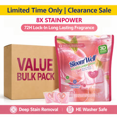 【Clearance Sale • Free Shipping】3-in-1 Long-Lasting White Peach Fragrance Laundry Pods