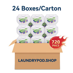 【24 Boxes 720 PACs】5-in-1 LooveeWiise flower-Shaped Laundry Capsules