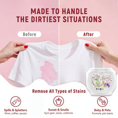 【20 Boxes 1200PACs】4-in-1 Huajianfang Deep Clean Laundry Capsules