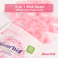 【120 PACs】3-in-1 Long-Lasting White Peach Fragrance Laundry Pods 【Free Shipping】