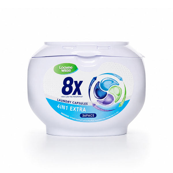 Actual Loovee Wiise white 4-in-1 laundry capsule tub